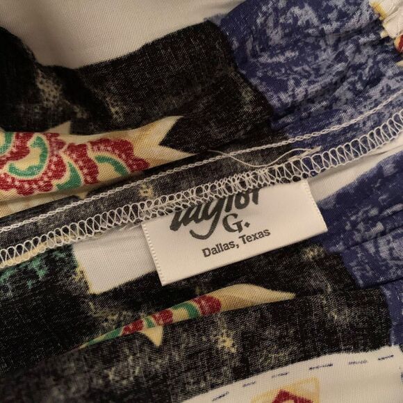 Taylor G. Dallas Skirt & Vest Medium Tiered Skirt Denim Embellished Vest Country - Picture 7 of 16